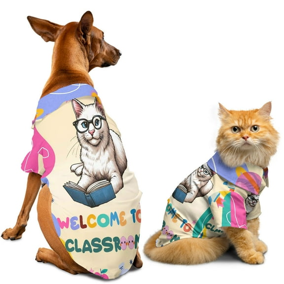 Welcome to Manx Classroom Teacher Dog Mom Hawaiian Summer Shirt for Small Medium Large Dog Cat Cat Lover Kitten Owner Gifts - 02015