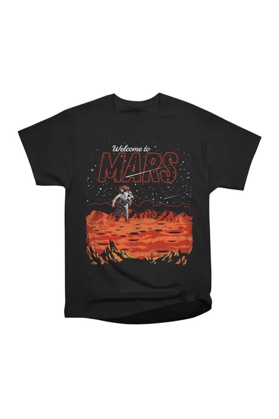 Welcome to Mars greetings from postcard T-Shirt Tee Gift For Him Merch For Her Apparel For