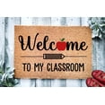thumbnail image 1 of Welcome to My Classroom Door Mat | School Theme Doormat |Housewarming Gift | Front Door Mat | Closing Gift | Teacher Class Gift, 1 of 2
