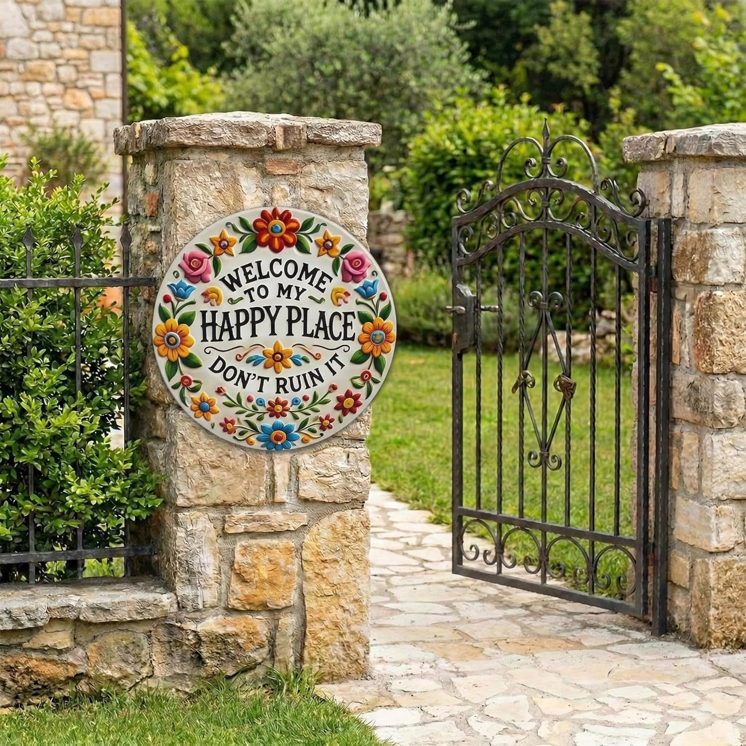 Welcome To My Garden Sign