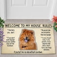 thumbnail image 1 of Welcome to My House Doormat Chow Chow House Doormat Dog Lovers Doormat Welcome Mat Funny Doormat Funny Doormat 30x18 Inch, 1 of 4
