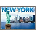 thumbnail image 1 of Welcome to NYC Wall Poster, 22.375" x 34", Framed, 1 of 3