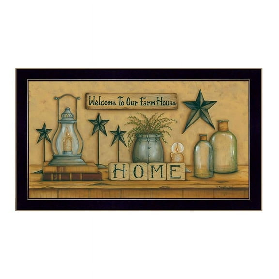 Welcome to Our Farm House By Mary June Printed Wall Art Wood Multi-Color