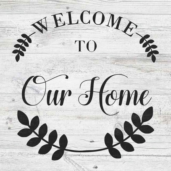 Welcome to Our Home Rustic Looking Inspiration White Wood Sign Wall Décor Gift 12 x 12 Wood Sign B3-12120062021