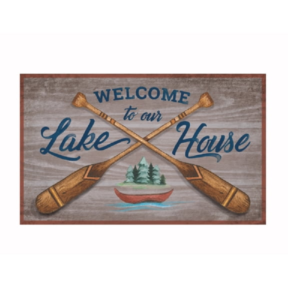 Welcome to Our Lake House Floormat