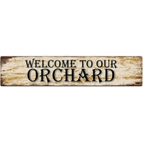 Welcome to Our Orchard Sign Vintage Metal Sign Retro Metal Plaque Bar Pub Poster Wall Art Decor Tin Sign 4x16 Inches.jpg