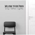 thumbnail image 1 of Welcome to Our Porch Vinyl Decals Lettering Quote Wall Décor Sticker, 23 x 6 , Black, 1 of 7