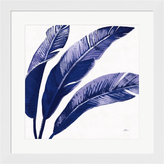 Welcome to Paradise XI Indigo by Janelle Penner, Framed Wall Art, 19.75W x 19.75H