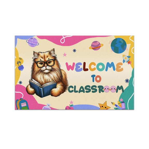 Welcome to Persian Classroom Teacher Dog Mom Doormat Cat Lover Kitten Owner Gifts Indoor Outdoor Welcome Mat - 02015