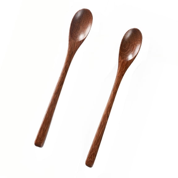 Welcome to my boutique 2PCS 7.8inch Wooden Spoons for Honey and Coffee,Small Wooden Spoons with Long Handle for Stirring