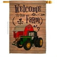 thumbnail image 1 of Welcome to our Farm Country Living Primitive 28 x 40 in. Double-Sided Decorative Vertical House Flags for Decoration Banner Garden Yard Gift, 1 of 1