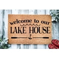 thumbnail image 1 of Welcome to our Lake House | Lake Boating Camping Gift | Lake House Welcome Mat | Custom Lakehouse Door Mat | Summer Doormat | Anchor Door,at, 1 of 2