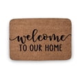 thumbnail image 1 of Welcome to our home Wedding Gift ,Closing Gift Welcome Doormat, Front Door Mat ,Home Decor, Welcome Mat,Indoor Doormat,Front Back Door Mat 16”x24”, 1 of 7