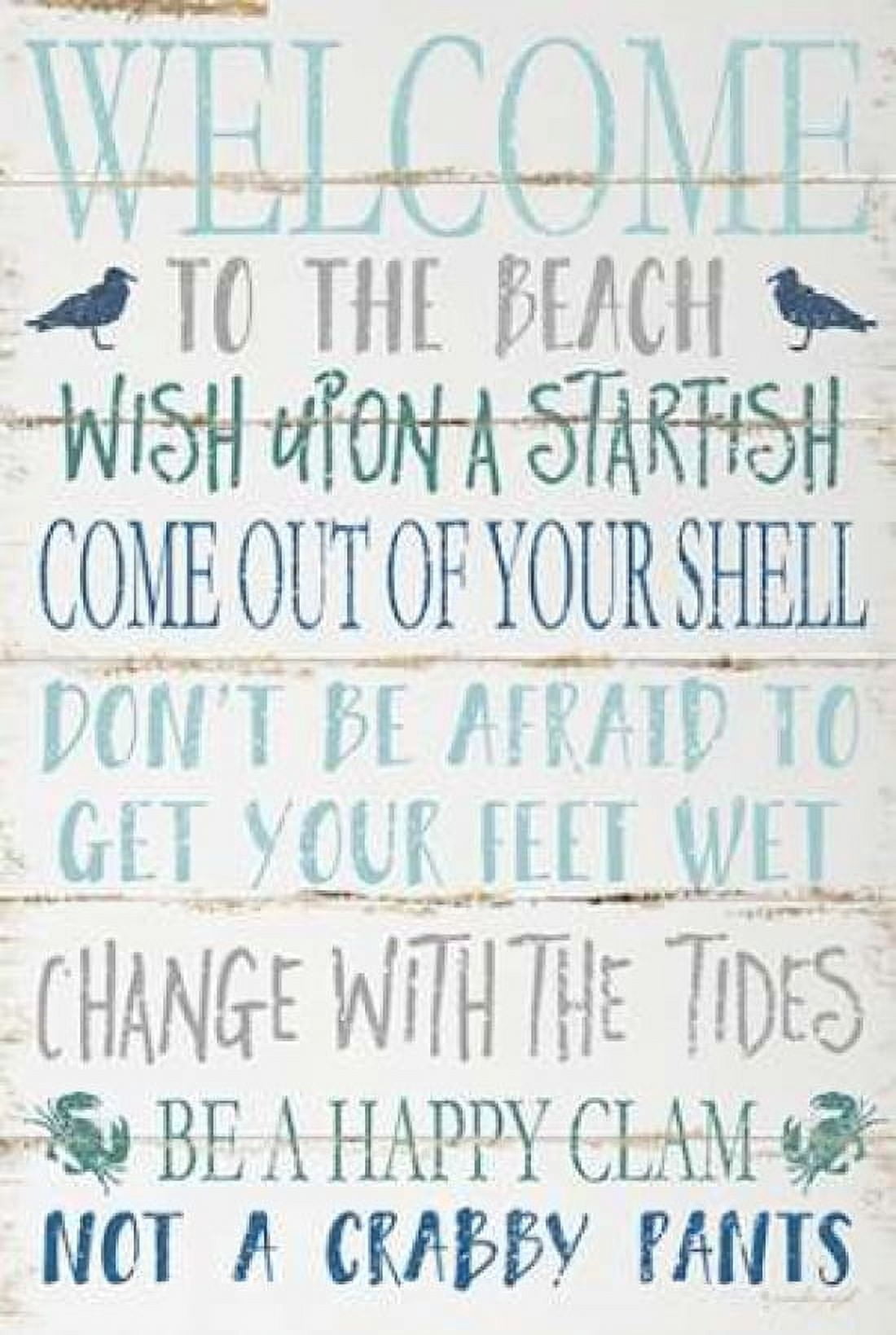 Welcome to the Beach Canvas Art - Jennifer Pugh (24 x 36)