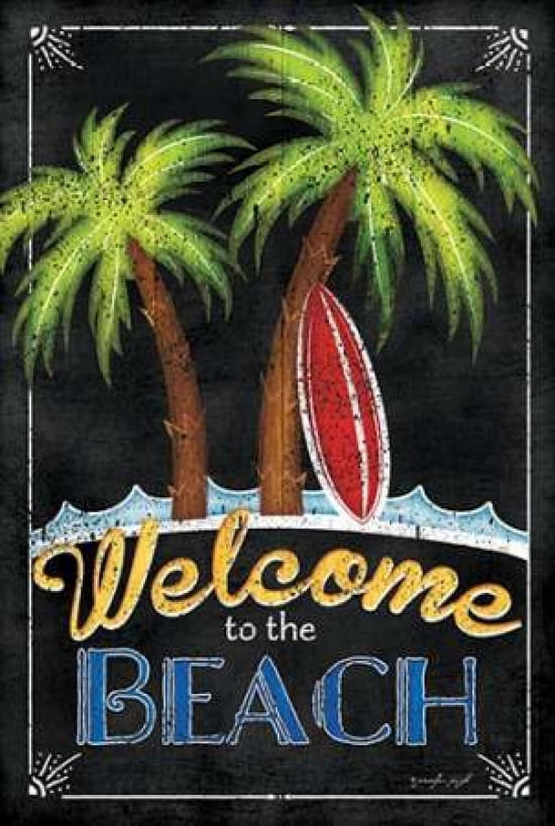 Welcome to the Beach Canvas Art - Jennifer Pugh (24 x 36)