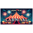 thumbnail image 1 of Welcome to the Carnival Banner Colorful Tent Backdrop for Party Decorations Event Supplies Photography Props Celebration Bright Background, 1 of 9