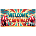 thumbnail image 1 of Welcome to the Carnival Festive Backdrop with Elephant and Lion for Party Decoration Photography Props Background Banners Events Supplies, 1 of 8
