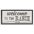 thumbnail image 1 of Stupell Industries Welcome to the Ranch Black Framed Floater Canvas Wall Art, design by CAD Designs, 11 x 25, 1 of 9