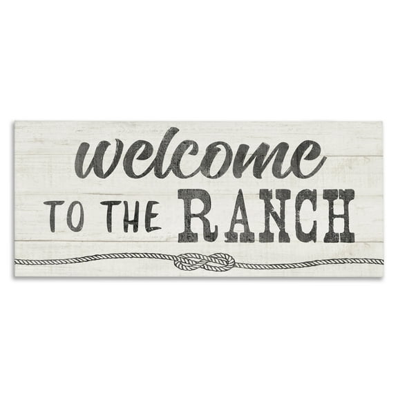 Stupell Industries Welcome to the Ranch Canvas Wall Art, design by CAD Designs, 13 x 30