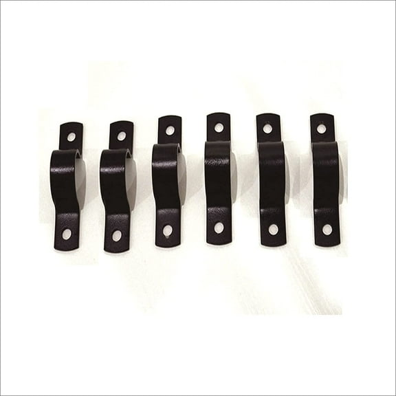 Welcomes You Two Hole Pipe Strap for 1/2"", 3/4"", 1"" Inches Pipe Fittings U Bracket(Pack of 6 Sets),3/4""