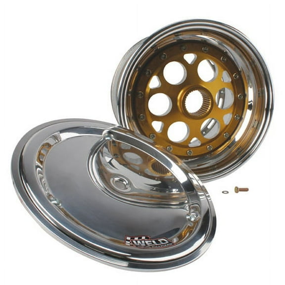 Weld 13 x 10 In 36 Spline w/ Outer Beadlock and Mud Cover, 2 In Offset