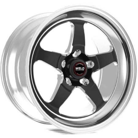 Weld 71HB0105C77A 20 x 10.5 in. S71 5 x 5 mm Bolt Pattern 7.7 in. Backspace High Pad Non-Bead Lock Wheel, Black
