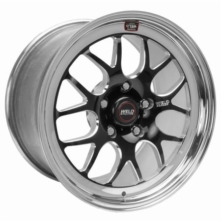 Weld 77HB7100N72A 7.2 in. 5x120 mm Non-Beadlock S77 17x10 BP &BS High Pad Wheel, Black