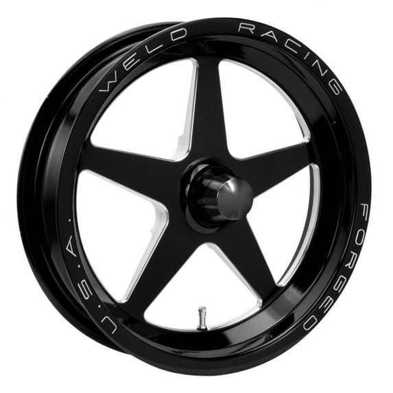 Weld Alumastar 1-Piece 15x3.5 / Strange Spindle MT / 1.75in. BS Black Wheel - Non-Beadlock