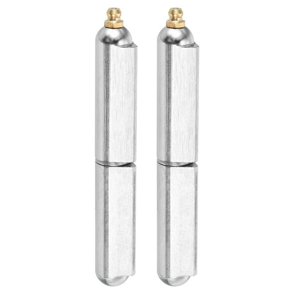 Weld Barrel Hinges,2 Pack 4-3/4" Long 3/4" Diameter - 304 Stainless Steel Detachable Weld Hinges with Grease Fitting