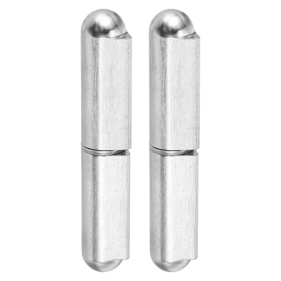Weld Barrel Hinges,2 Pack 4" Long  3/4" Diameter - 304 Stainless Steel Weldable Detachable Round Body Weld Hinges