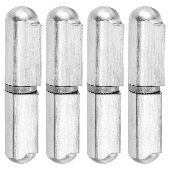 Weld Barrel Hinges,4 Pack 1-1/2" Long 25/64" Diameter - 304 Stainless Steel Weldable Detachable Round Body Weld Hinges