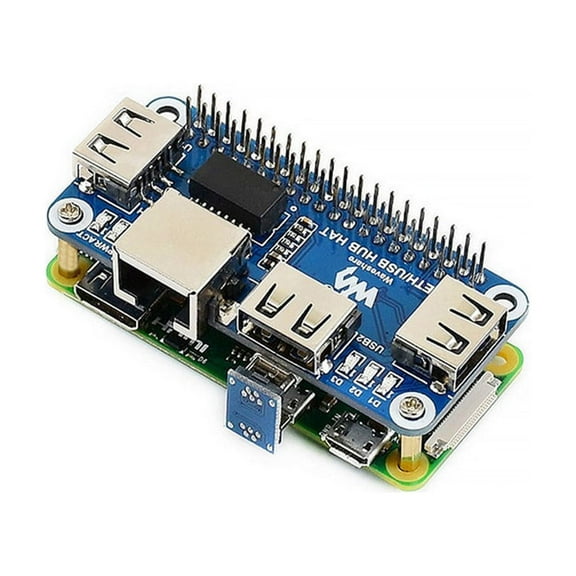 Weld-Free USB 2.0/1.1 Ethernet USB HUB HAT Board Micro USB Connecter Kit For Raspberry Pi Zero 2 W WH 3 Model B 4 4GB 8GB