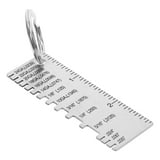 Weld Inspection Ruler Card Thickness Point Gauge Wire Gauge Tool ...