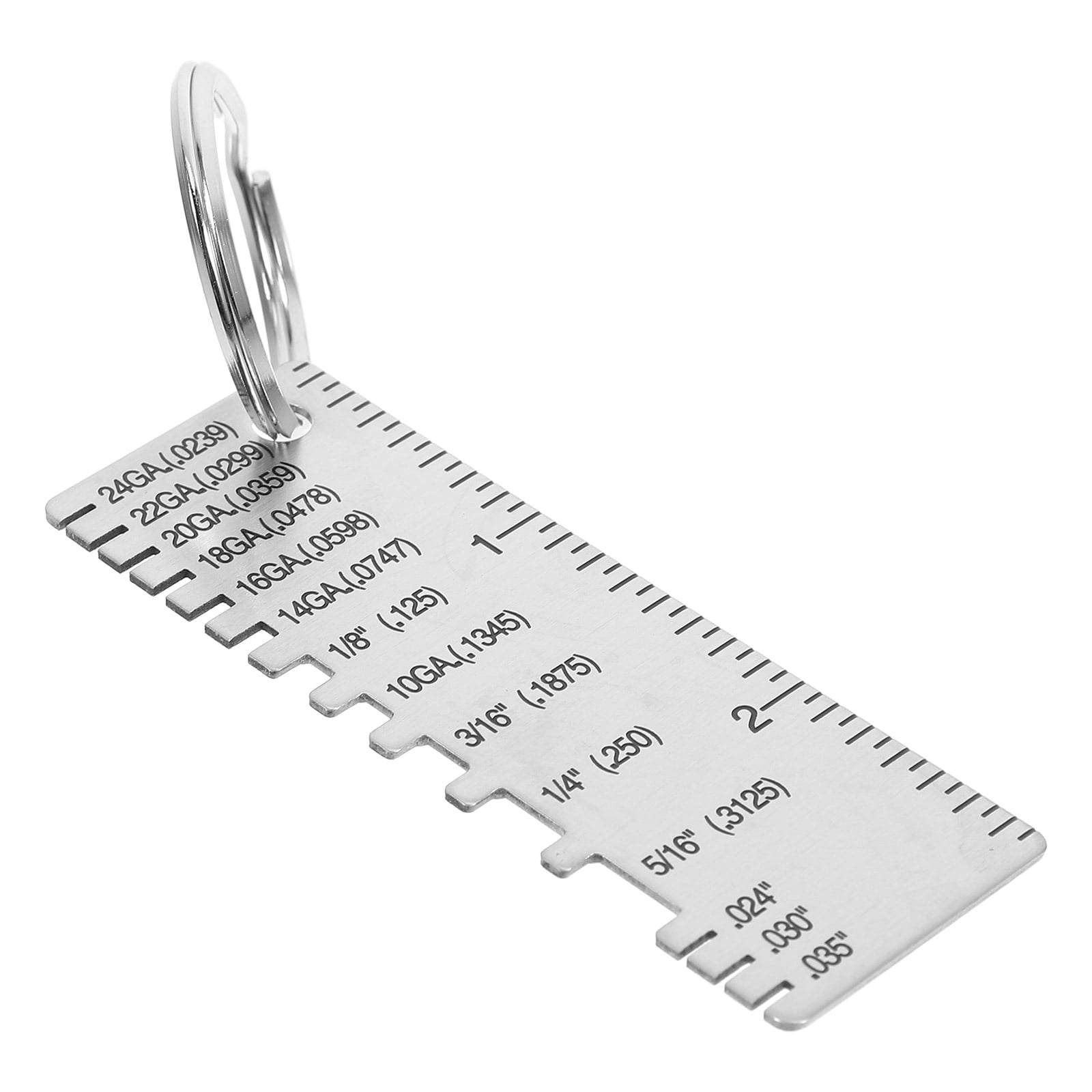 Weld Inspection Ruler Card Thickness Point Gauge Wire Measuring Gauge