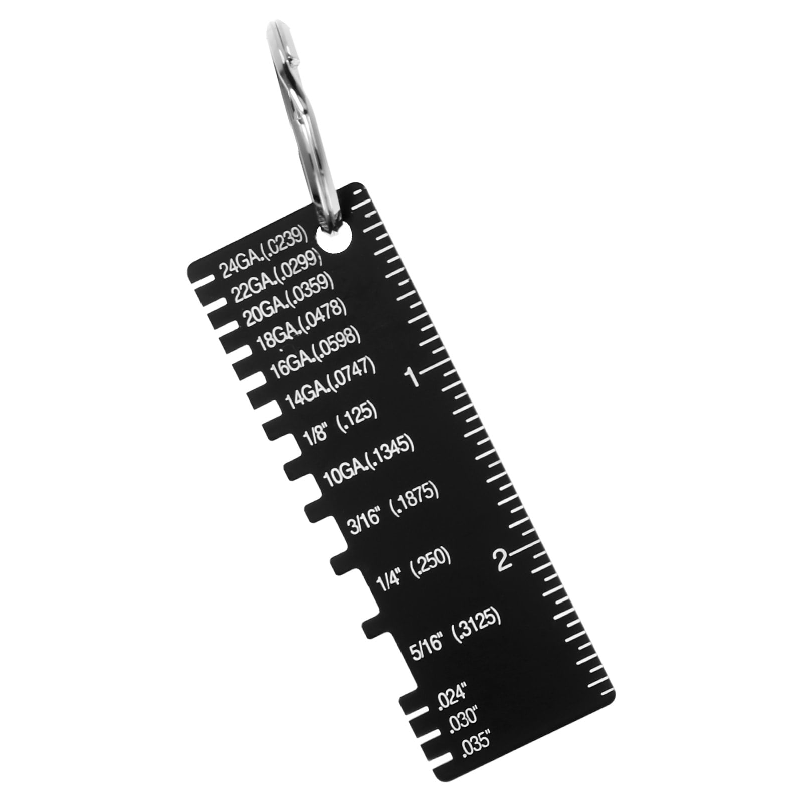 Weld Inspection Ruler Card Thickness Point Gauge Wire Thickness Gauge ...