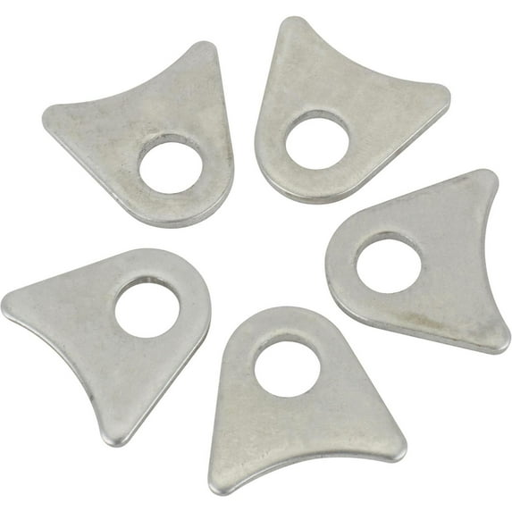 Speedway Motors Weld-On Chassis Tabs 1 Inch Length with 3/8 Inch Hole Steel Radius Arm Brackets Universal Fit Suspension and Chassis Mounting Pack of 5 Pieces