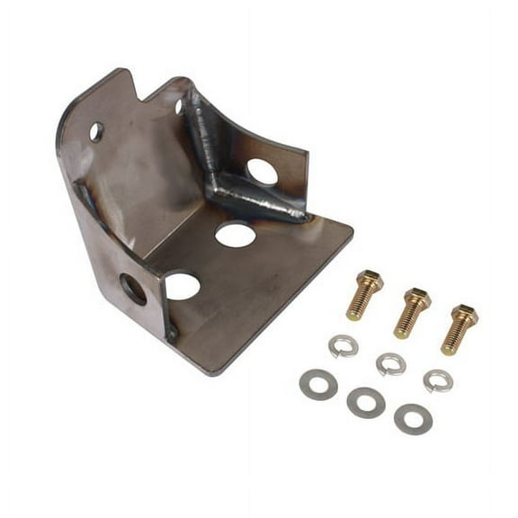 Speedway Motors Weld-On Corvair Steering Box Mount Bracket, 2 Inch Tall Steel Frame Mount for Reversed Corvair Steering Boxes, Traditional Ford Steering Setup for T-Bucket Chassis
