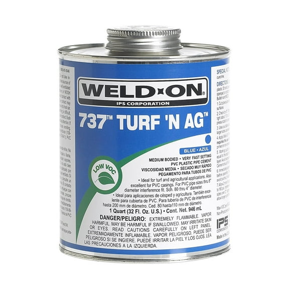 Weld-On Pipe Cement,Brush-Top Can,16 fl oz 10990