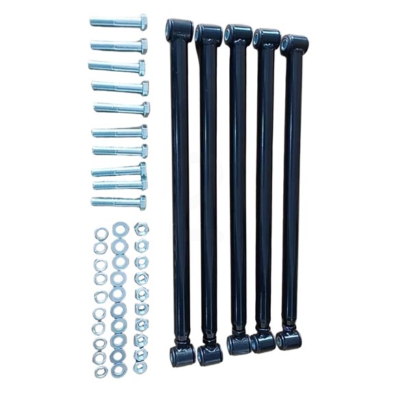 Weld-On Rear 4 Link Suspension Kit Black Steel 24 Inch Bars For Rod Rat Trucks Classic Cars