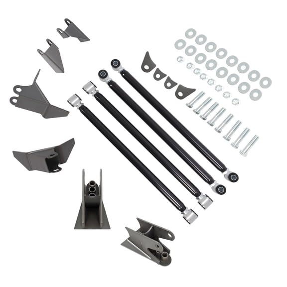 Weld On Suspension 4 Link Kit 3 Axle Triangulated Bar Rear Suspension Kit