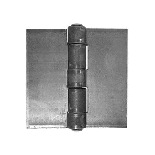Weld On Wide Throw Hinges - Extra Heavy Duty Steel - 6" Inch Square - 2 Pack