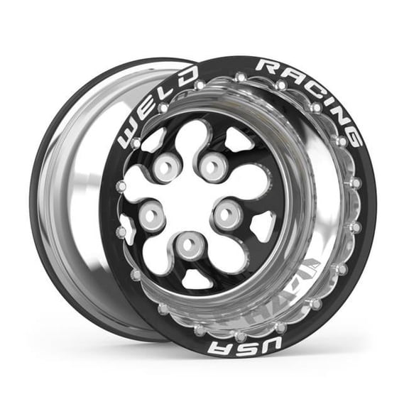 Weld Racing 15 x 12 in. Alpha-1 Wheel 5 x 4.75 in. & 3 in. Back Spacing Alpha-1 Wheel, Black