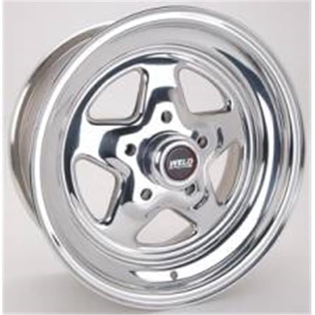 Weld Racing 15 x 7 in. 5 x 4.75 in. Bolt Circle 4.5 in. Back Spacing 13 lbs Pro Star Polished Wheel