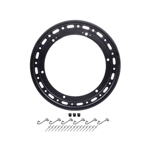 Weld Racing 15in 16 Hole Bead Lock Ring w/6-Tabs - Black