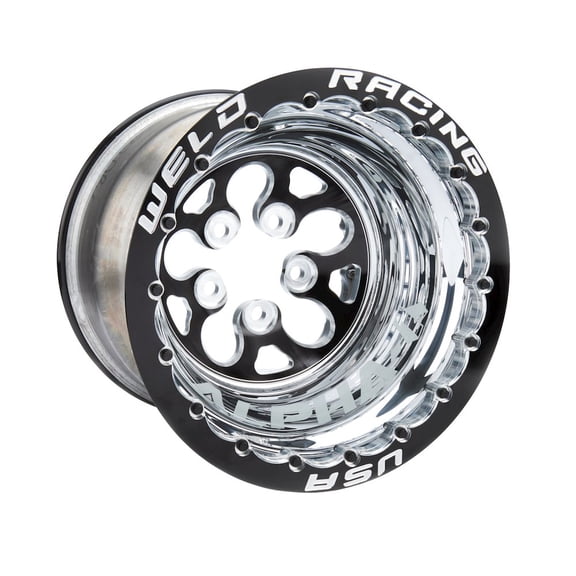 Weld Racing 15x12 Blk Alpha-1 Wheel 5x4.750BP 5in BS Blk DBL