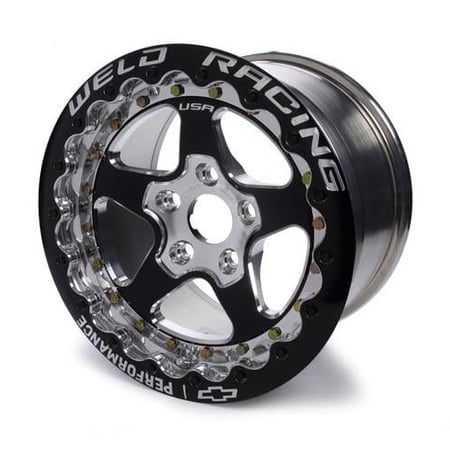 Weld Racing 88B-610SB-GM 16 x 10 in. Aluminium Star Single Beadloc Drag Wheel