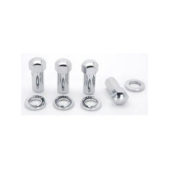 Weld Racing Lugnuts 12 mm x 1.50 Thread Shank Seat Chrome 4 pc P/N 601-1412