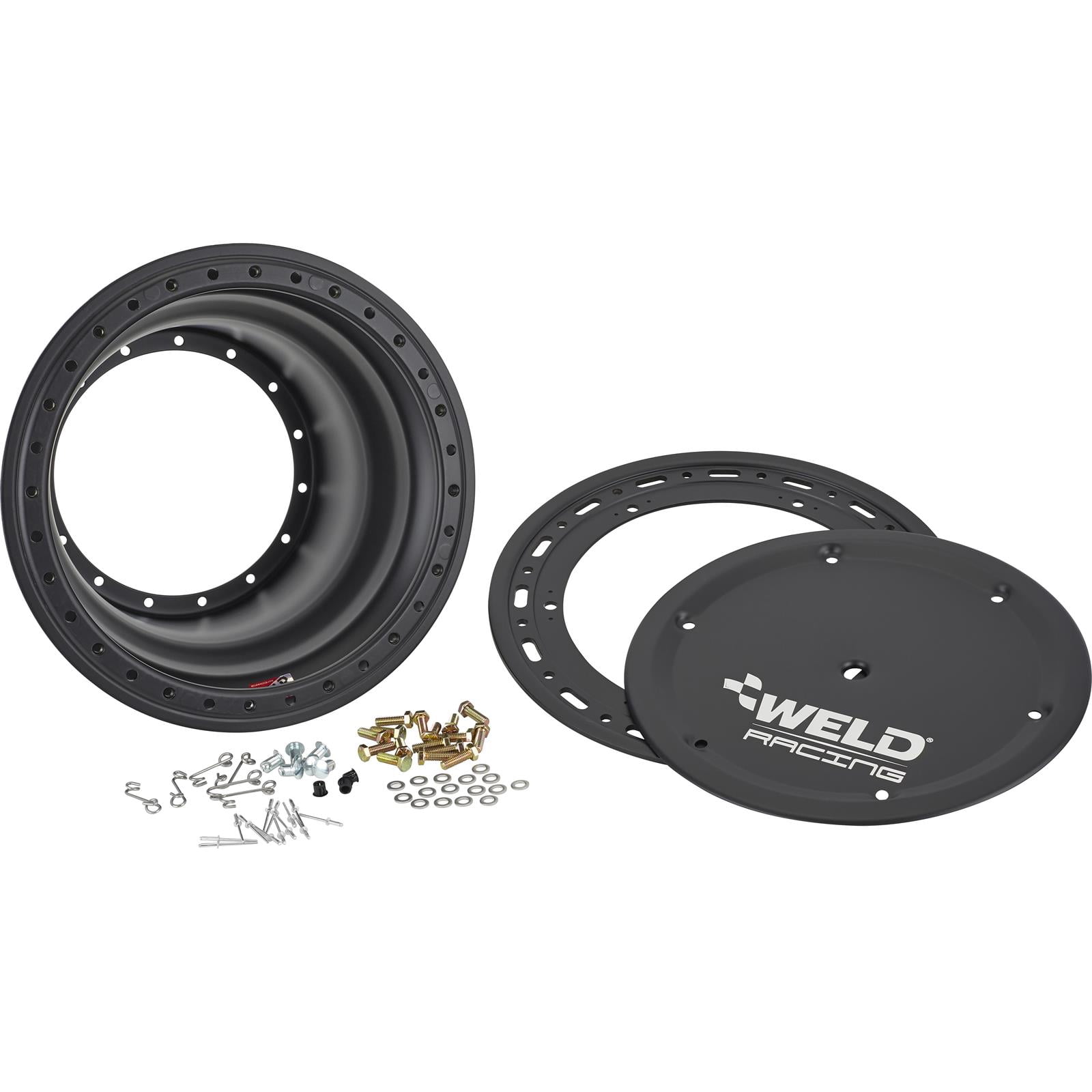 Weld Racing P858B-5054-6 Outer Wheel, 15 x 10.25, Beadlock, Black