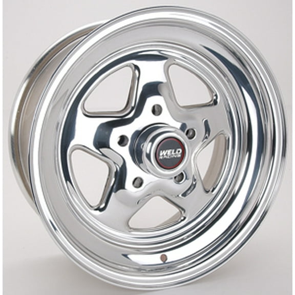Weld Racing WEL96-57278 15 x 7 in. 5 x 4.75 in. Bolt Circle 4.5 in. Back Spacing 13 lbs Pro Star Polished Wheel