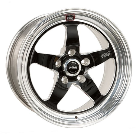 Weld S71 15x8.33 / 5x4.5 BP / 4.5in. BS Black Wheel (Medium Pad) - Non-Beadlock - 71MB-508A45A